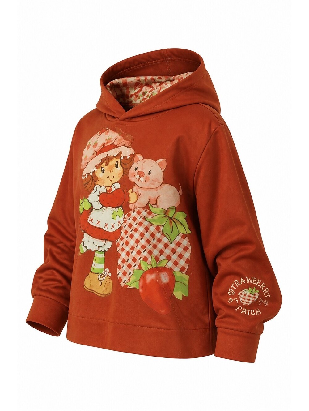 Strawberry Shortcake Hoodie Medium Retro Graphic Pullover